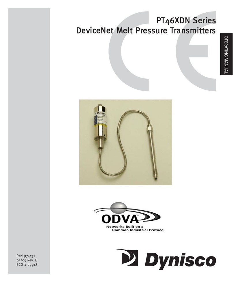 Dynisco PT460DN operating manual