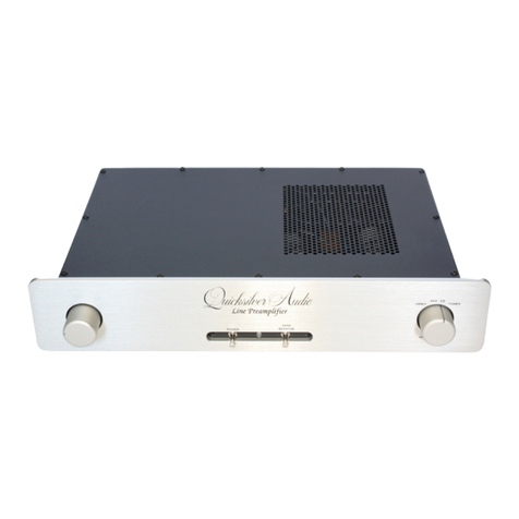 Quicksilver Remote Control Line Stage Preamplifier operating instructions