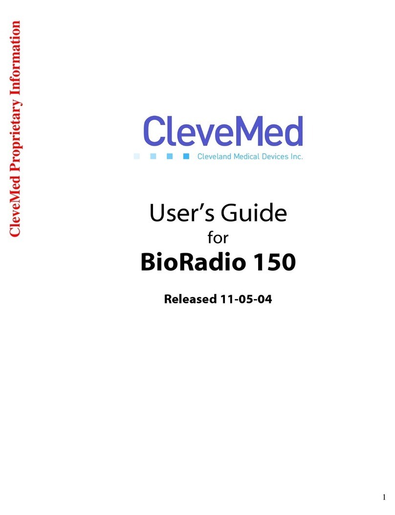 Clevemed BioRadio 150 user guide Clevemed BioRadio 150 user guide
