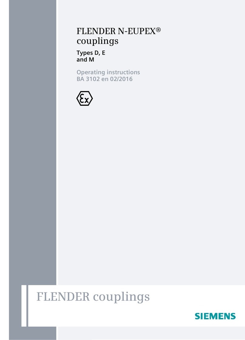 Siemens FLENDER N-EUPEX D operating instructions