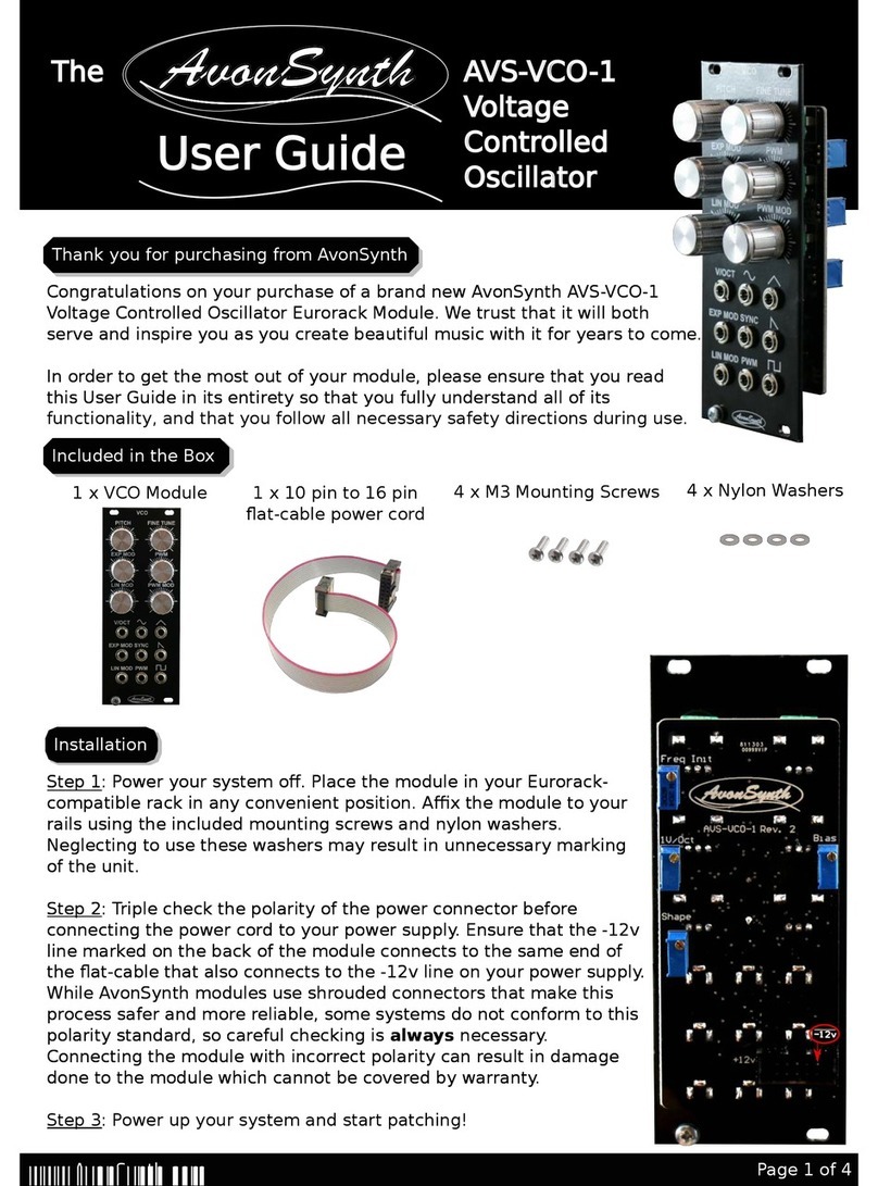 AvonSynth AVS-VCO-1 user guide