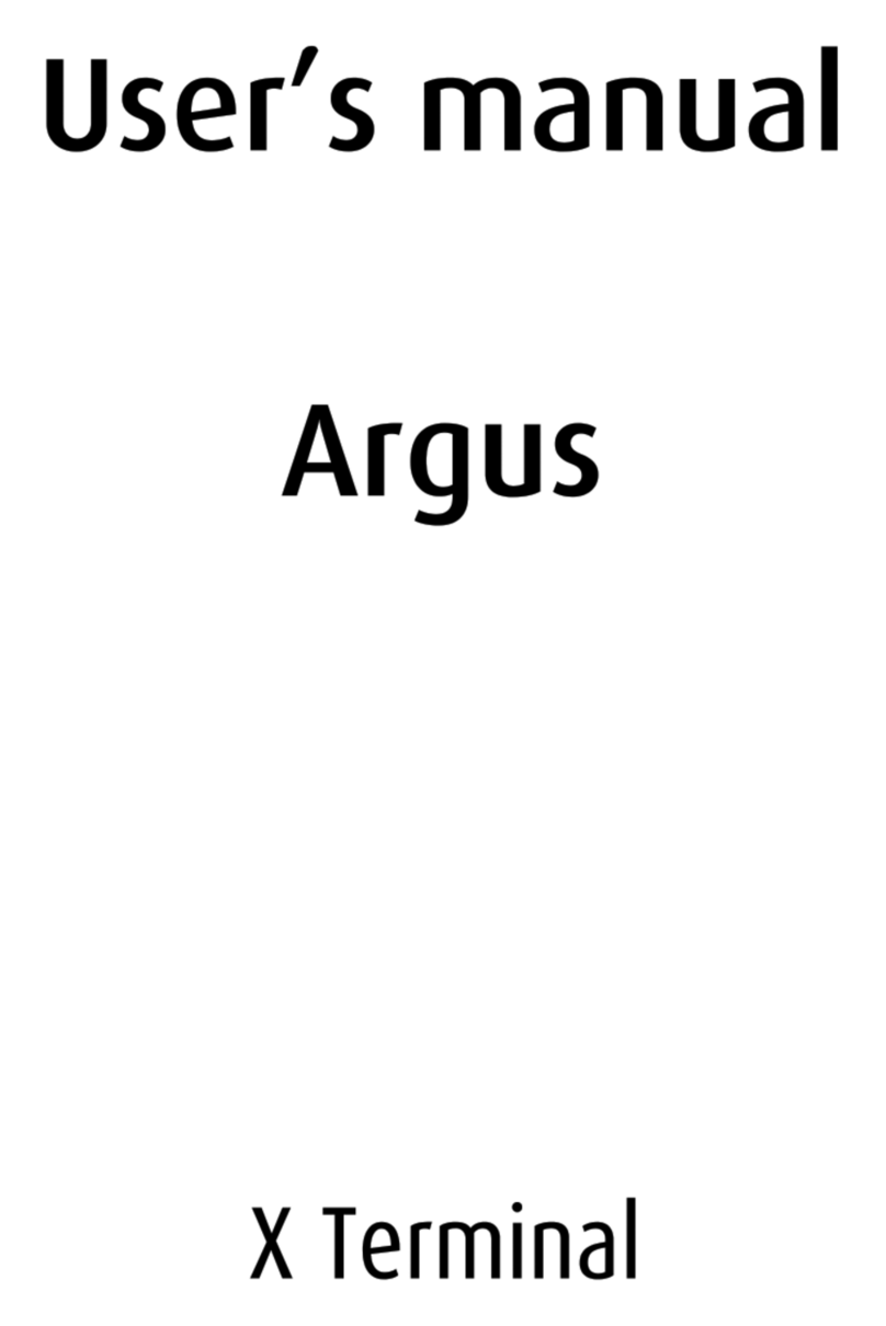 Barco Argus X Terminal user manual