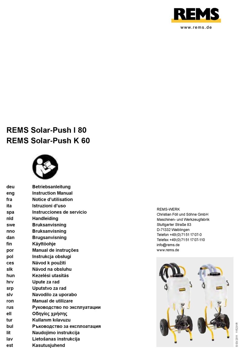 REMS Solar-Push I 80 User manual