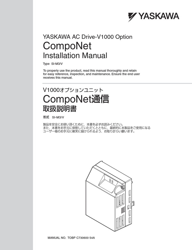 YASKAWA SI-M3/V installation manual