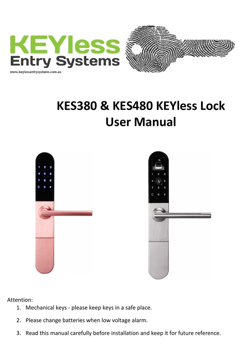 Keyless Entry KES480 user manual