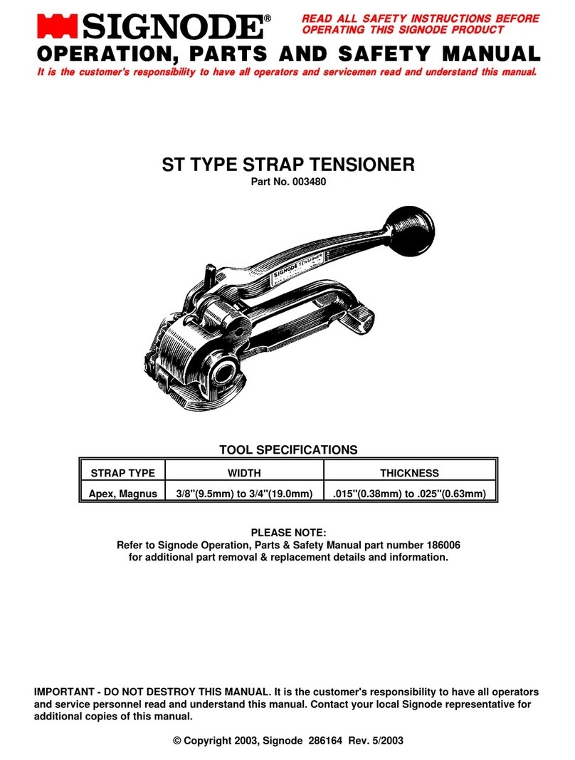 Signode ST series Instruction Manual