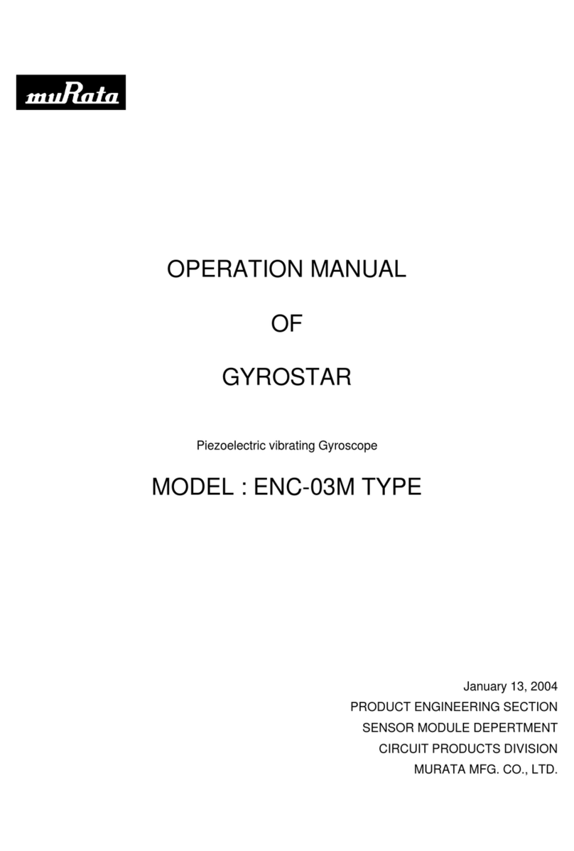 Murata GYROSTAR ENC-03M Operation manual