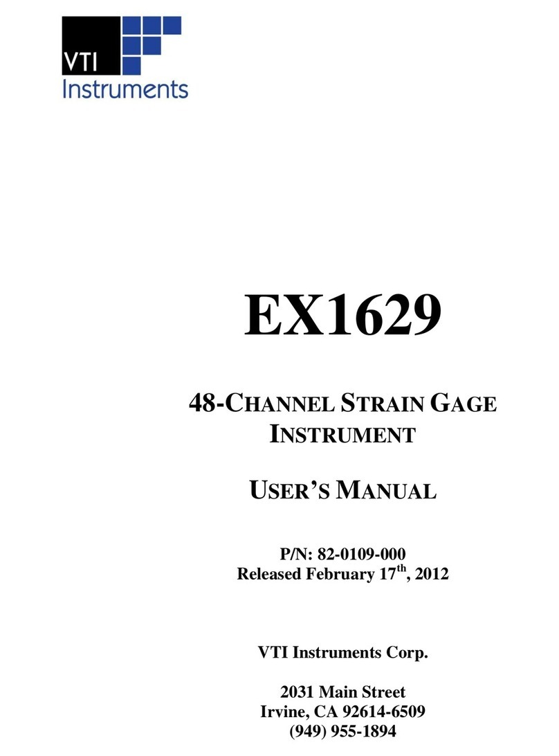 VTI Instruments EX1629 User manual