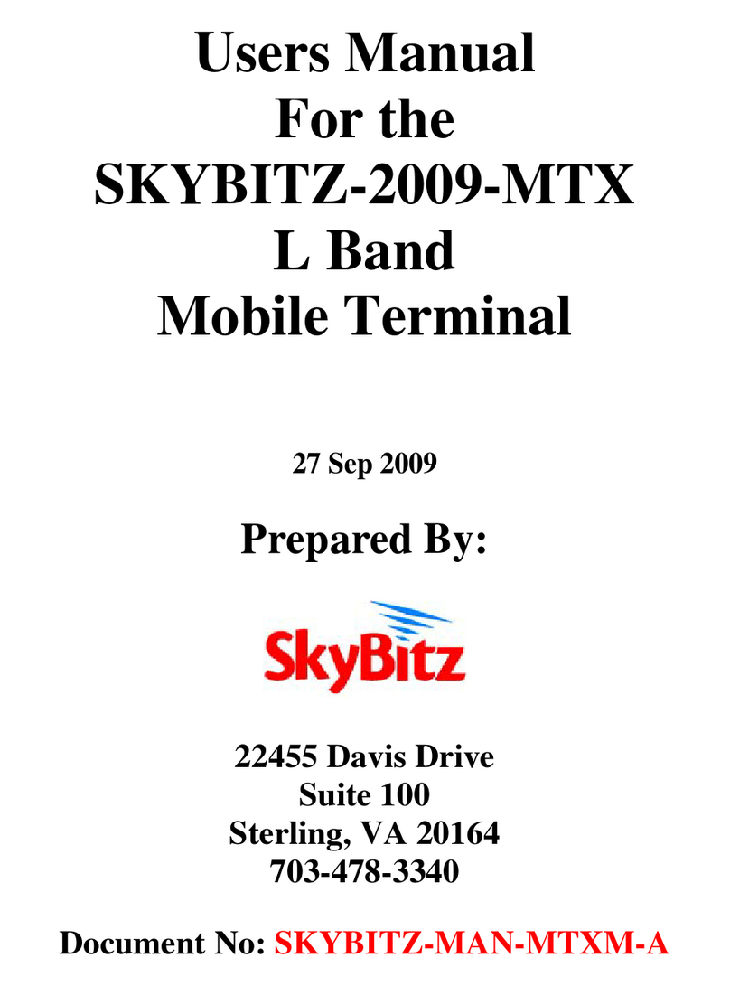 SkyBitz 2009-MTX user manual