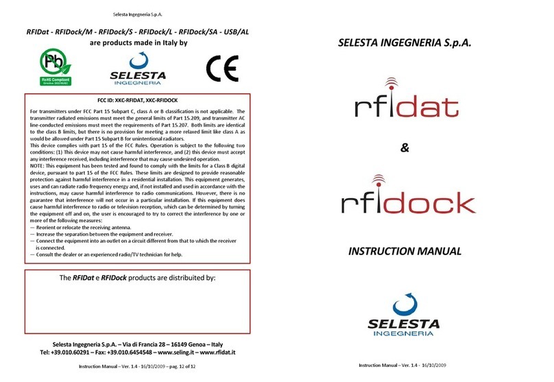 Selesta RFIDat instruction manual