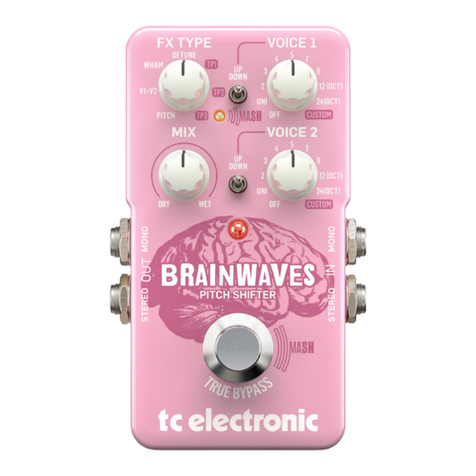 TC Electronic BRAINWAVES PITCH SHIFTER user manual