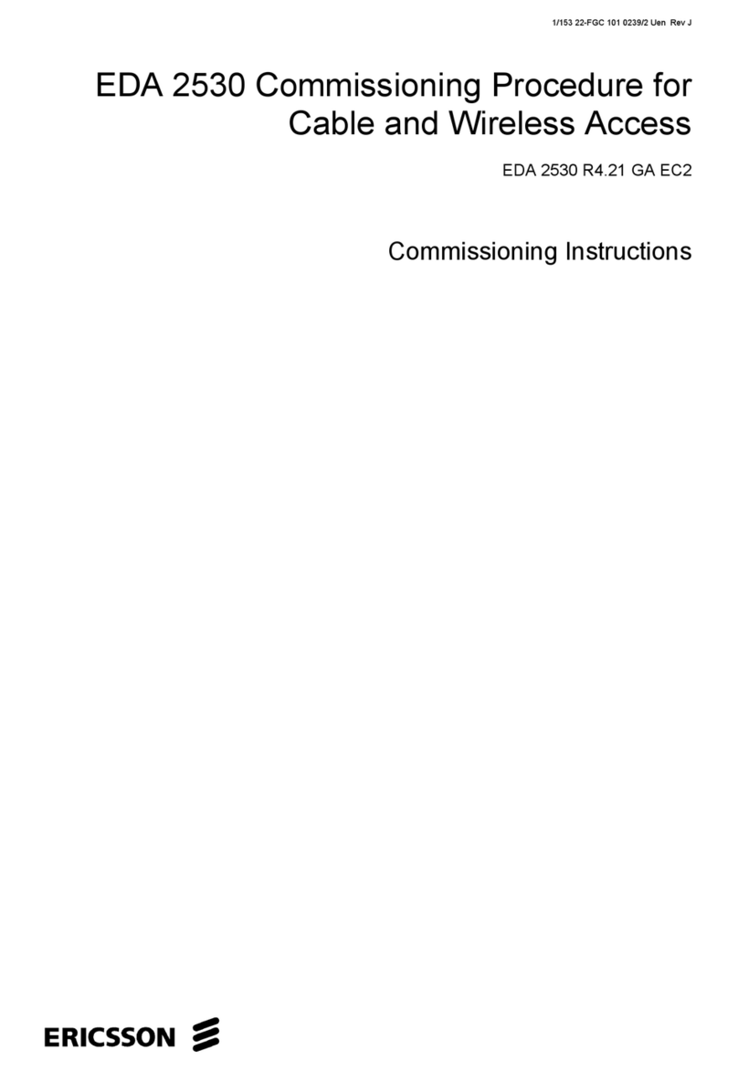 Ericsson EDA 2530 Commissioning instructions Ericsson EDA 2530 Commissioning instructions