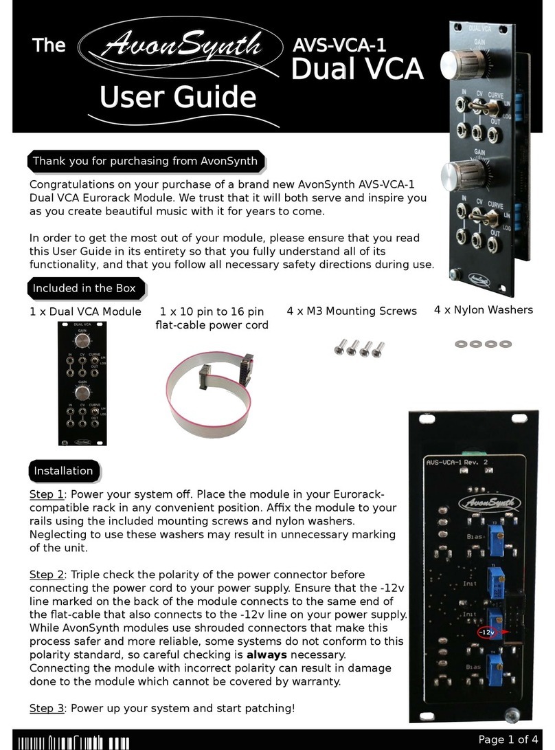 AvonSynth AVS-VCA-1 user guide