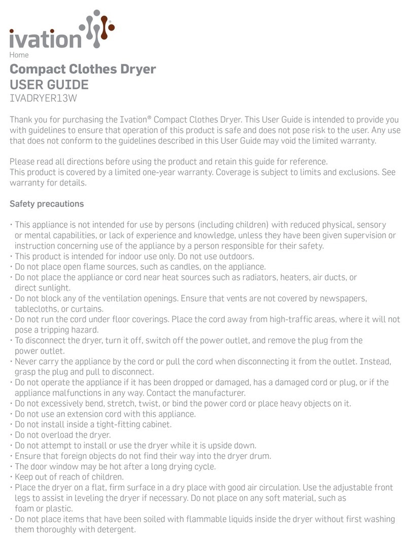 Ivation IVADRYER13W user guide