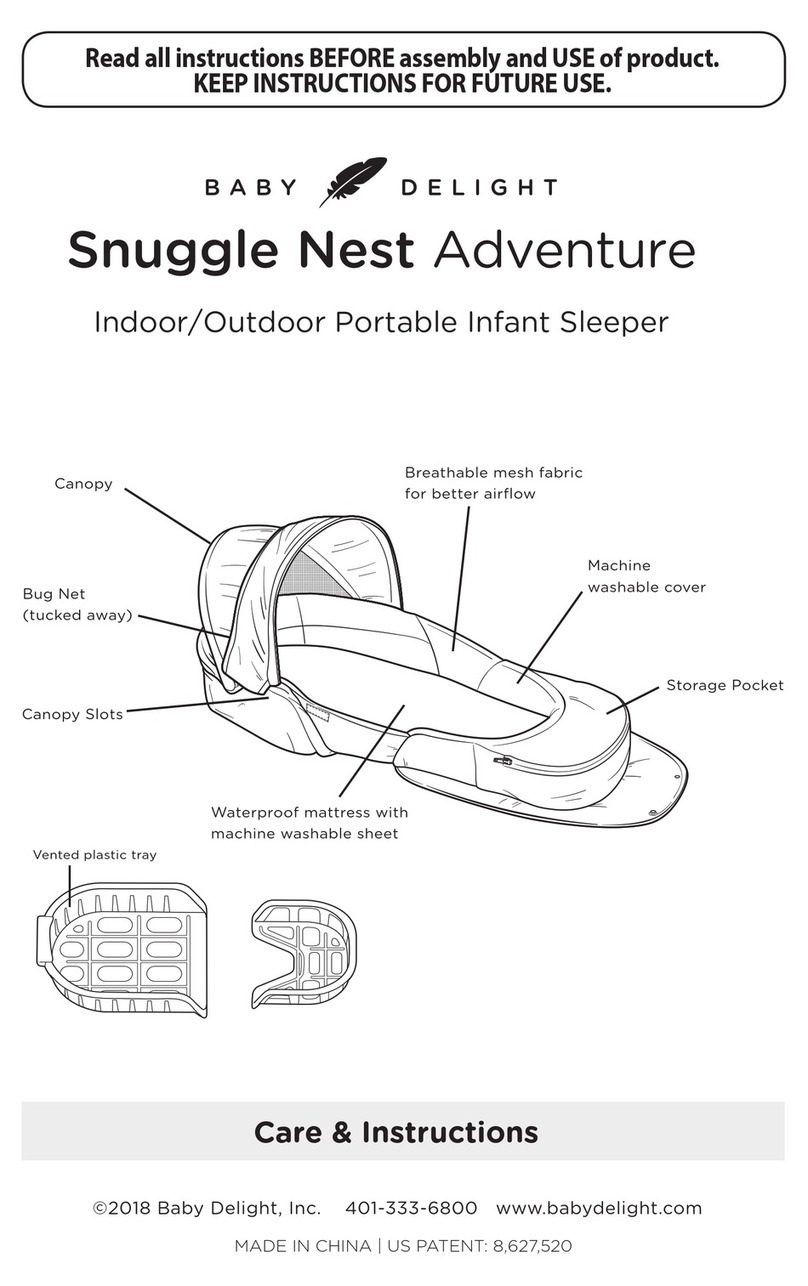 BABY DELIGHT Snuggle Nest Adventure Care Instructions