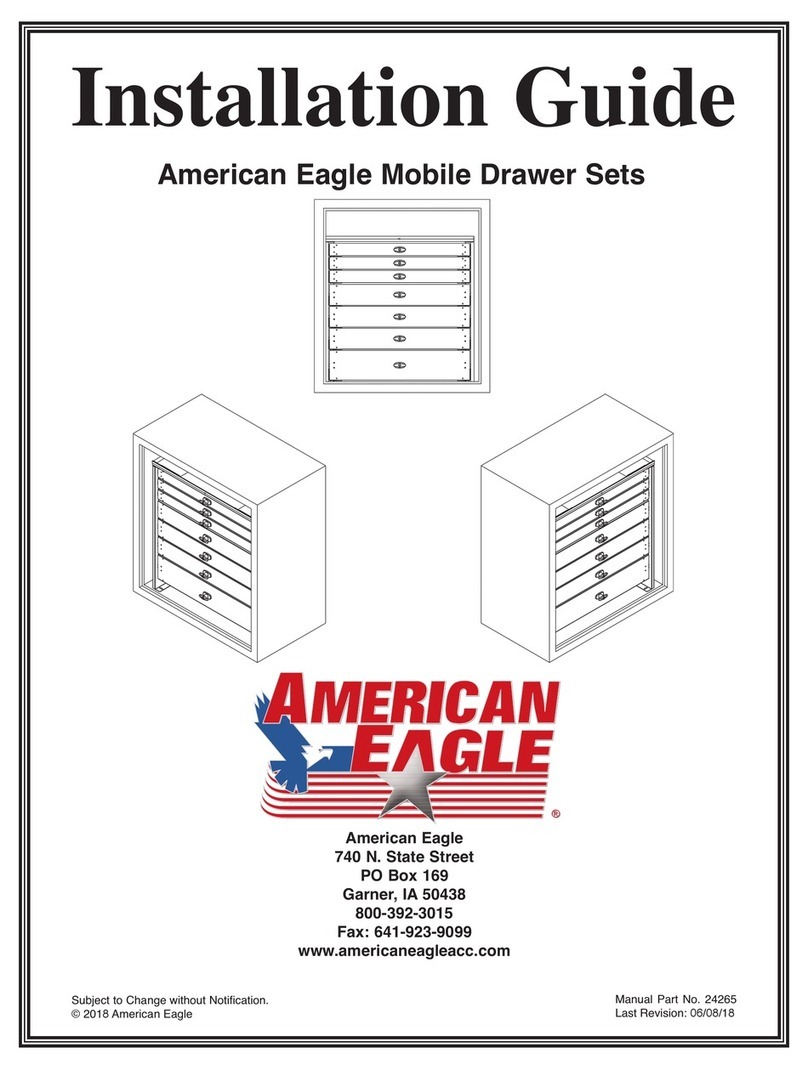 American Eagle Mobile Drawer Set Series installation guide American Eagle Mobile Drawer Set Series installation guide