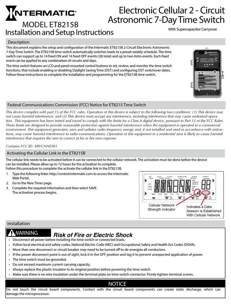Intermatic ET8215B Installation and setup instructions