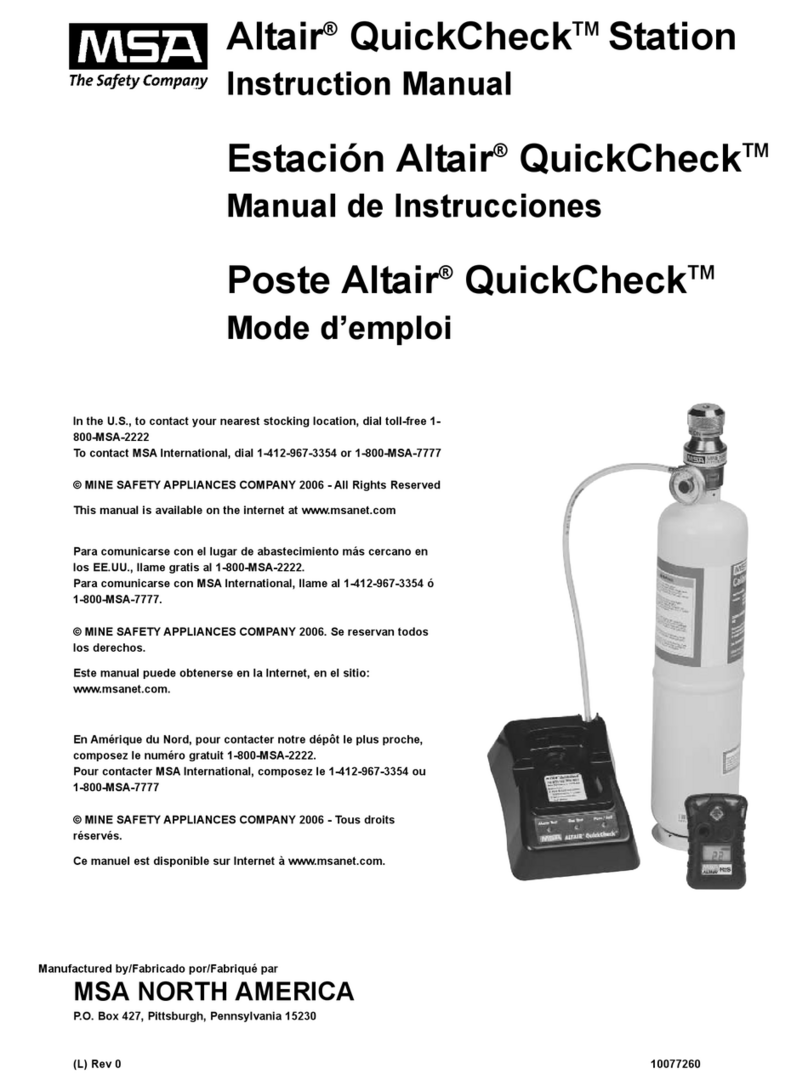 MSA Altair QuickCheck Station instruction manual