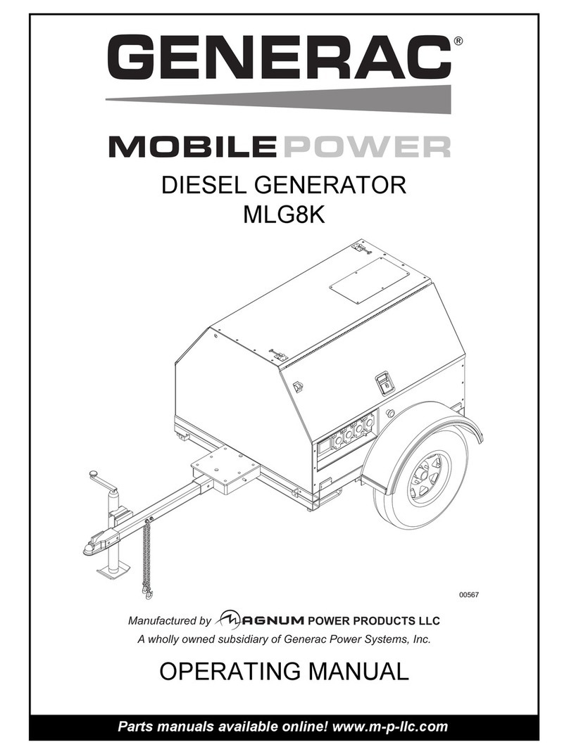 Generac Power Systems MLG8K User manual