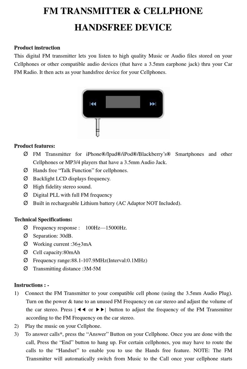 ReFaXi T01 user manual