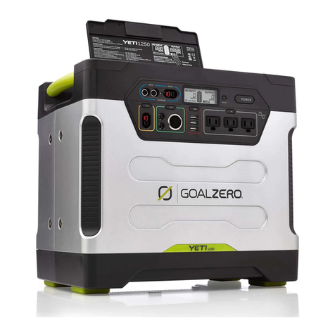 GOAL ZERO YETI 1250 User manual