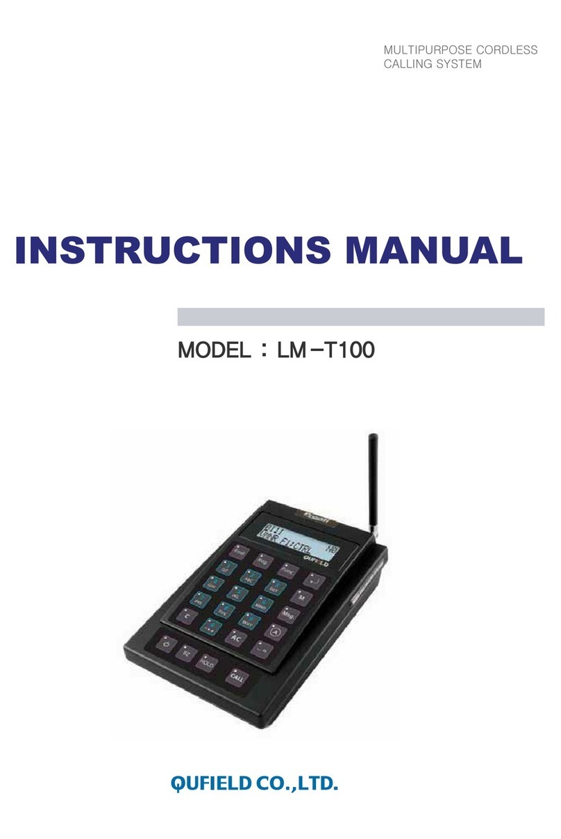 Qufield Co., Ltd. LM-T100 instruction manual