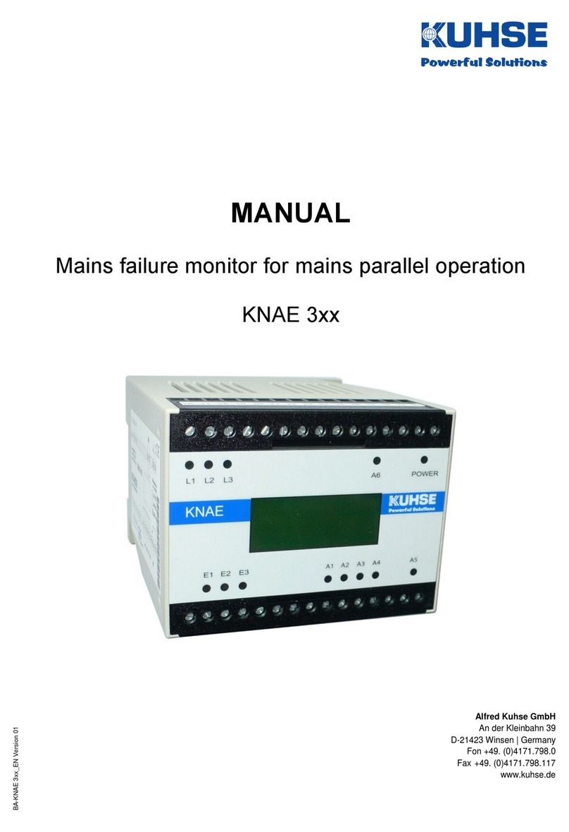Kuhse KNAE 3 Series instruction manual