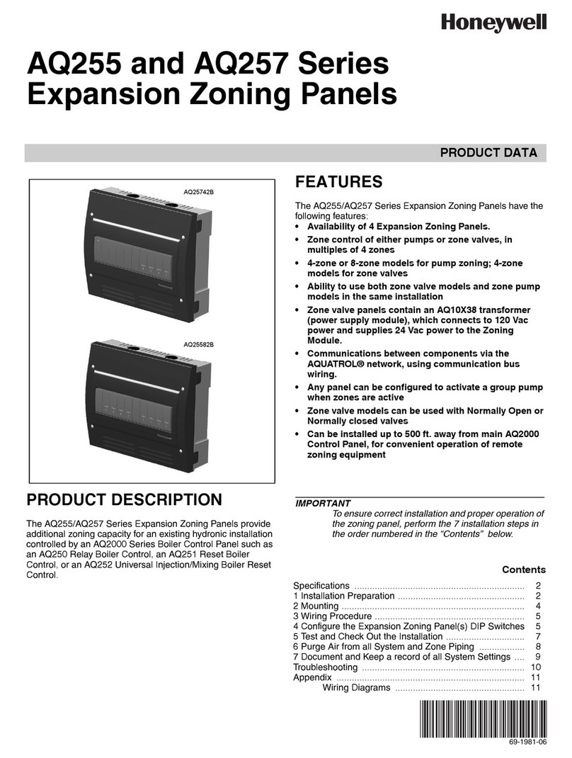 Honeywell AQ255 Series Operation manual