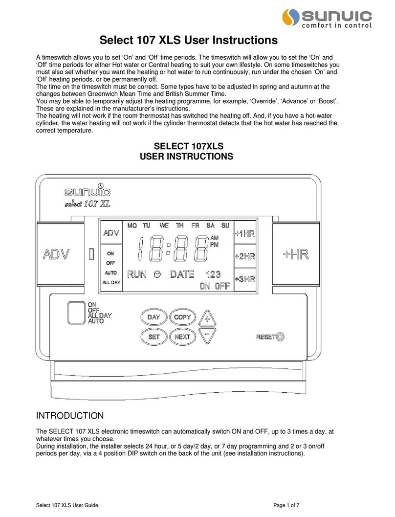 Sunvic 107 XLS user guide