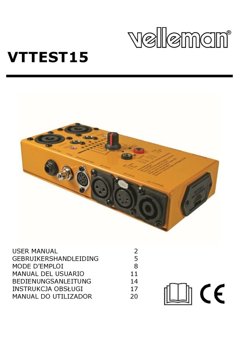 Velleman VTTEST15 user manual