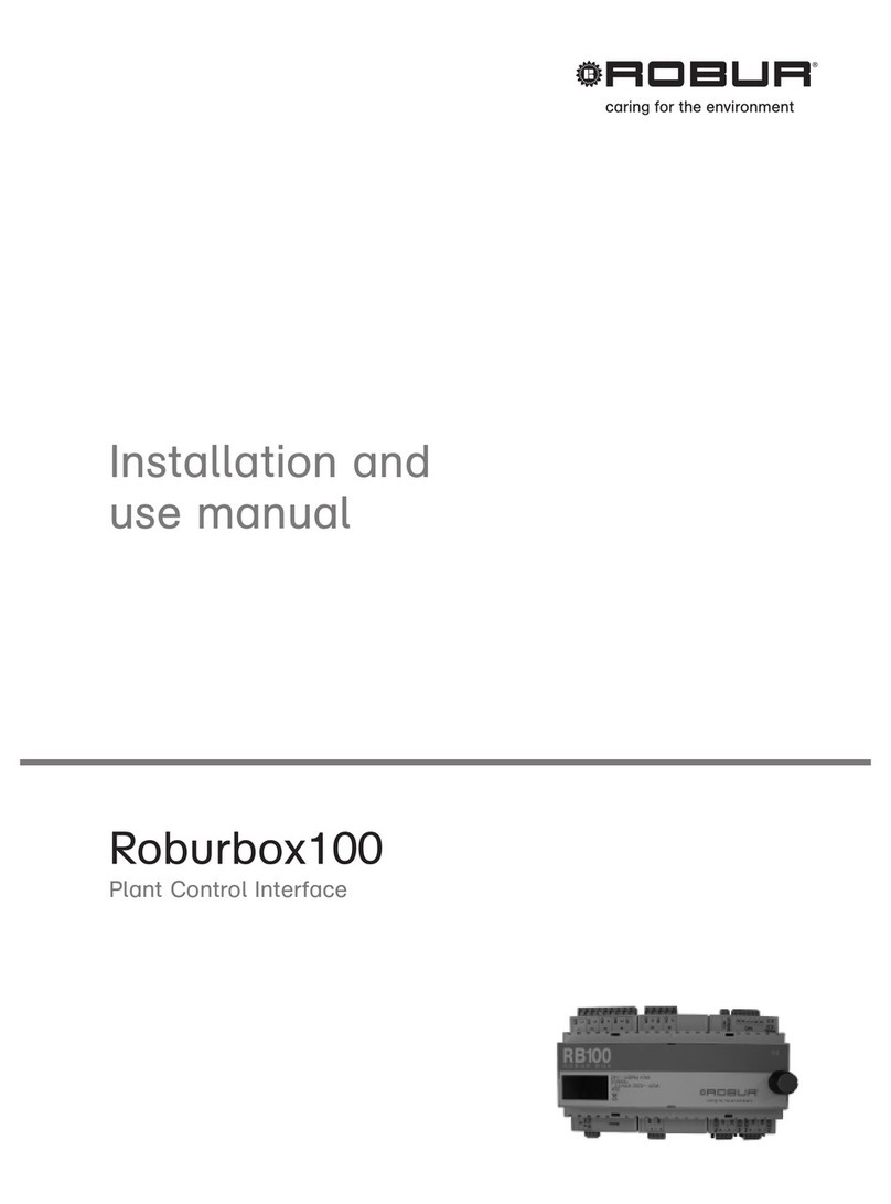 Robur Roburbox100 Installation and use manual