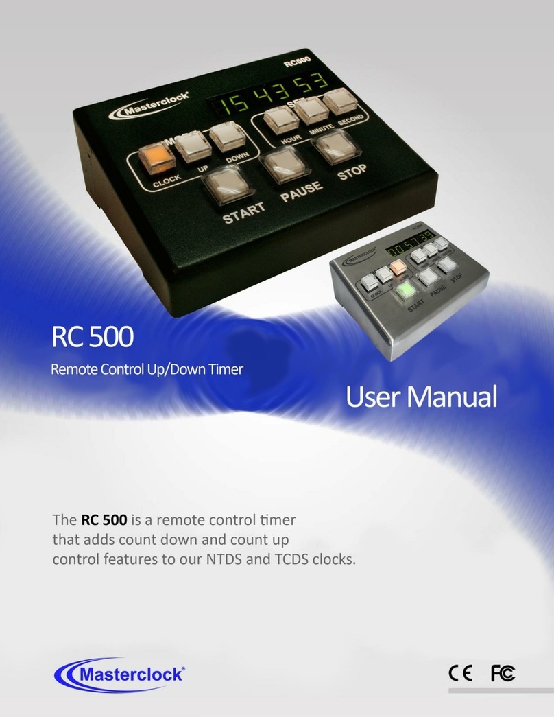 Masterclock RC500 User manual