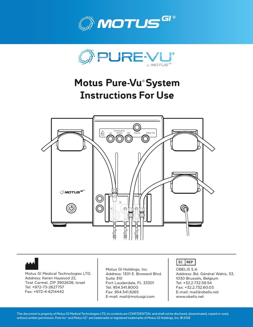 Motus Pure-Vu System Instructions for use