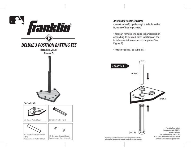 Franklin DELUXE 3 POSITION BATTING TEE Assembly instructions