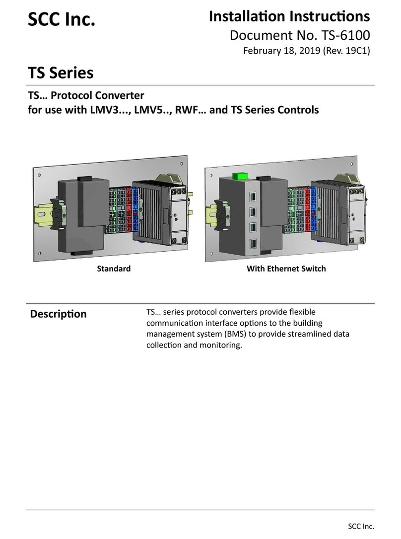 SCC TS Series installation instructions