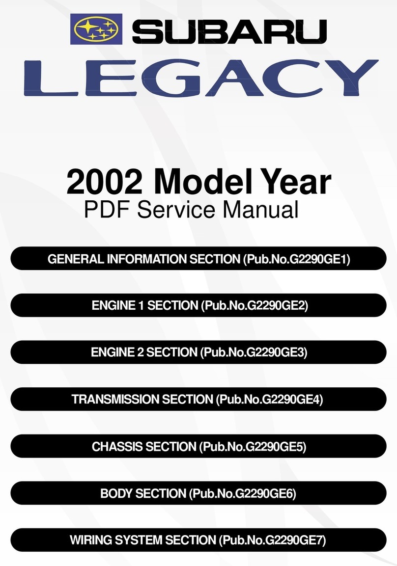 Subaru 2002 Legacy Service manual