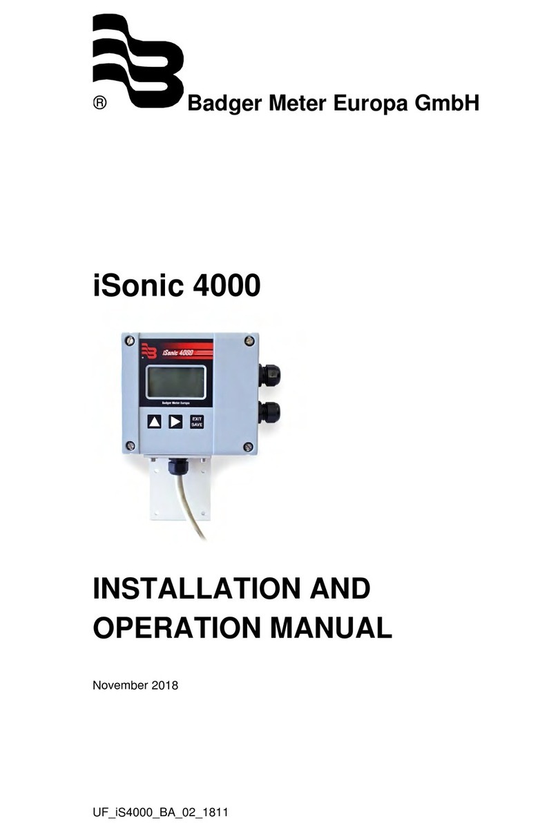 Badger Meter iSonic 4000 User manual