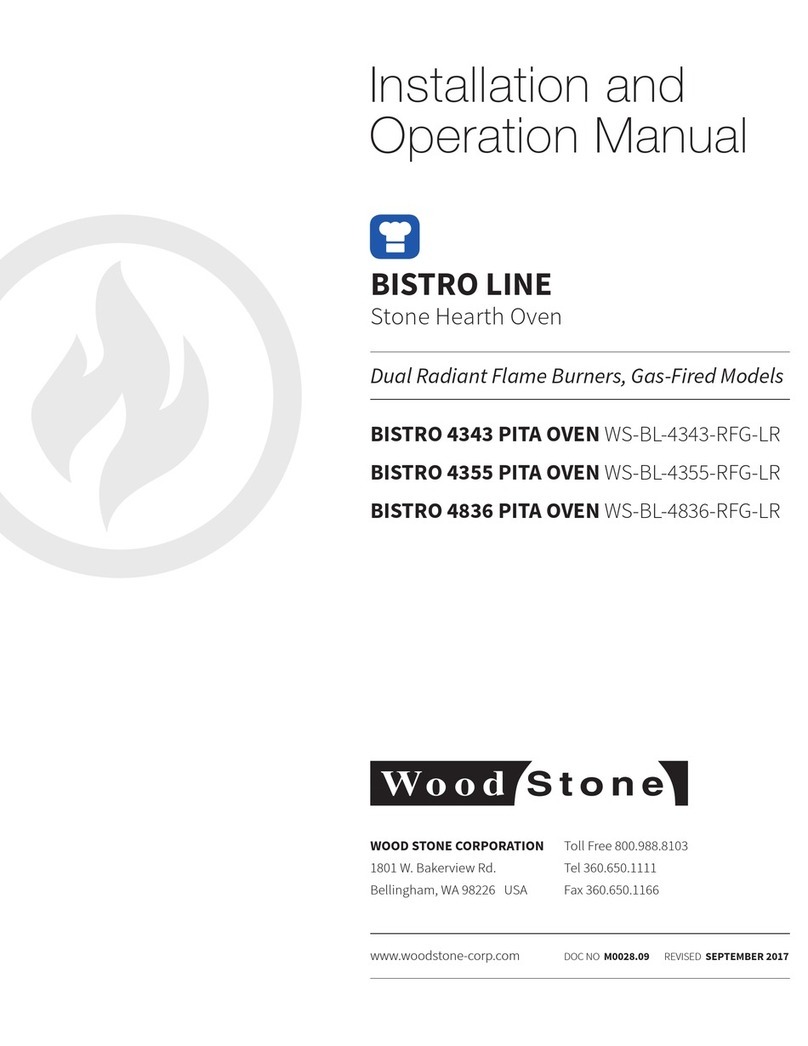 Wood Stone BISTRO Series Installation and operation manual