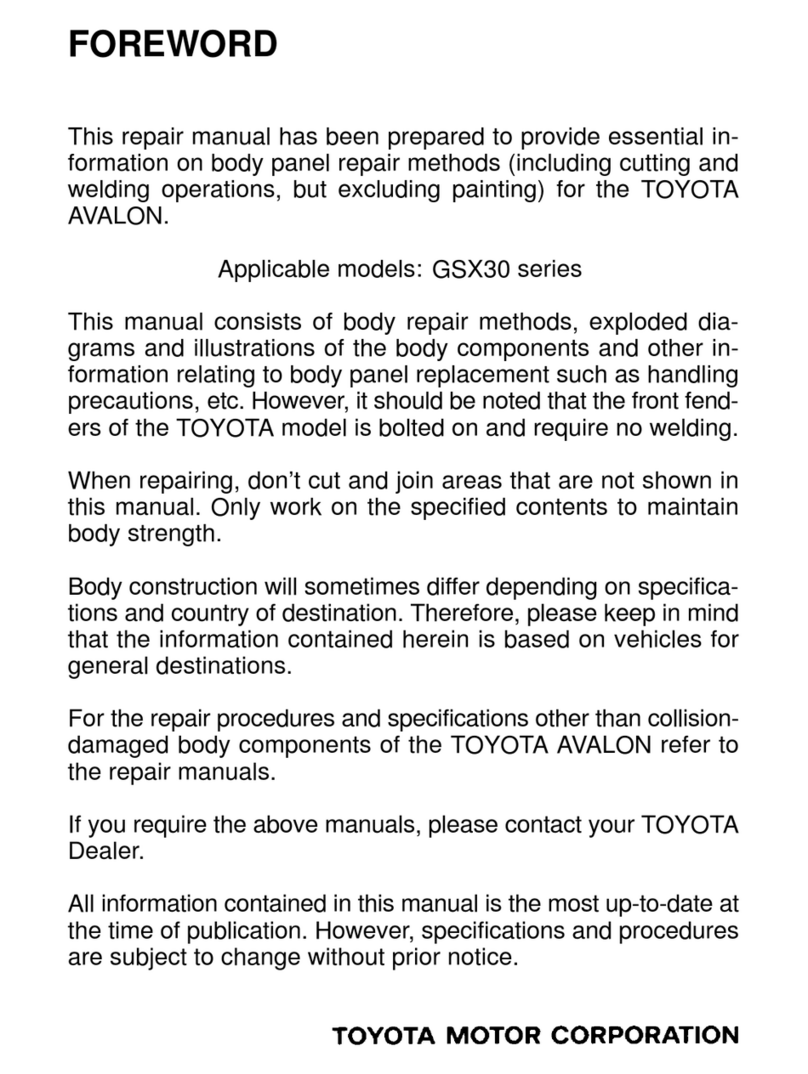 Toyota Avalon GSX30 Series manual