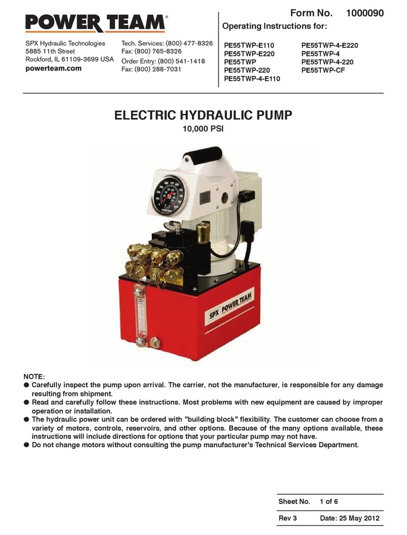 Power Team PE55TWP-E110 User manual Power Team PE55TWP-E110 User manual