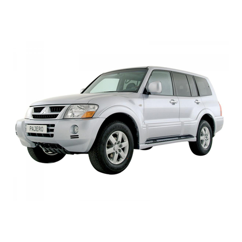 Mitsubishi MOTORS Pajero 2001 Instruction manual