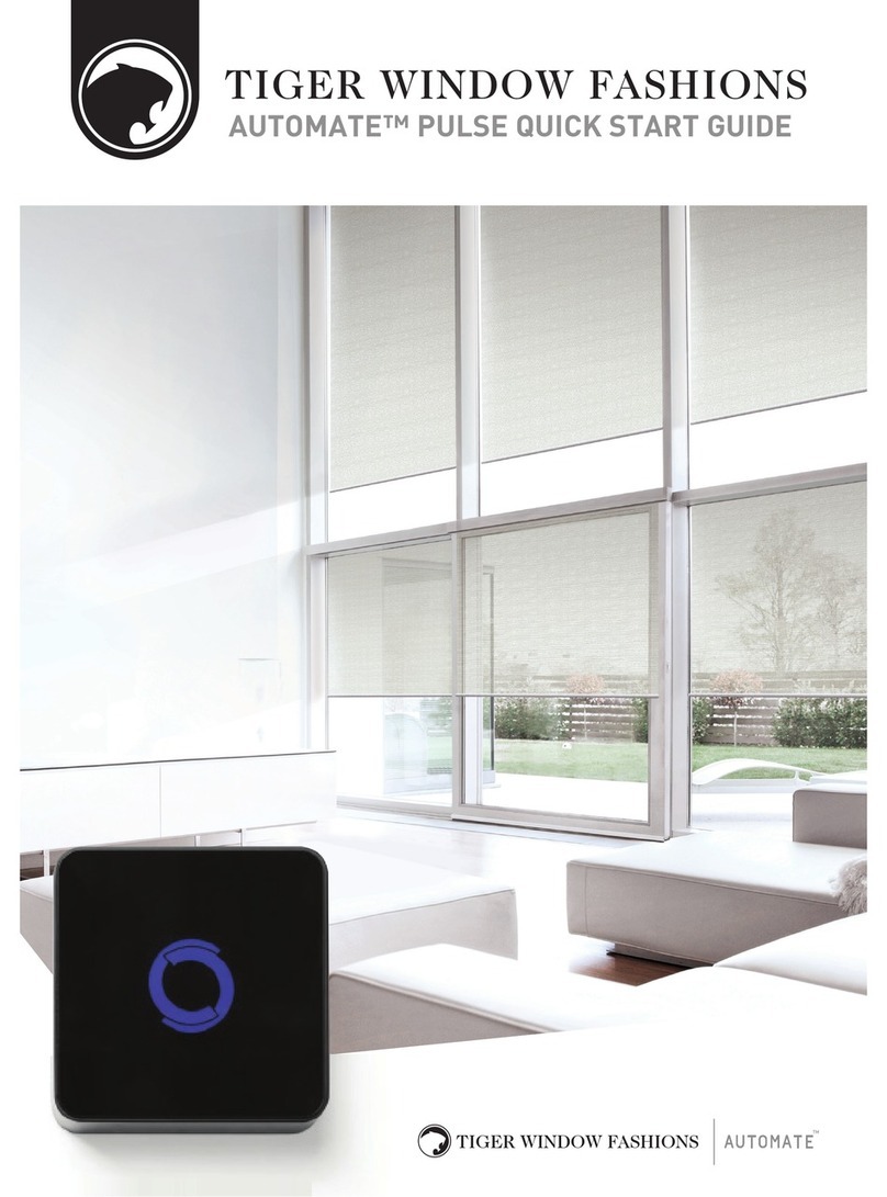 Tiger Window Fashions AUTOMATE PULSE quick start guide