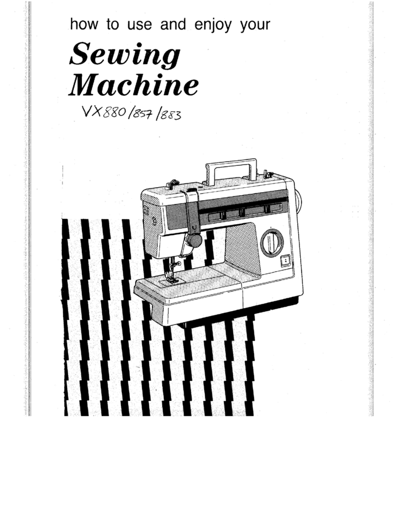 Brother VX880 Operating instructions