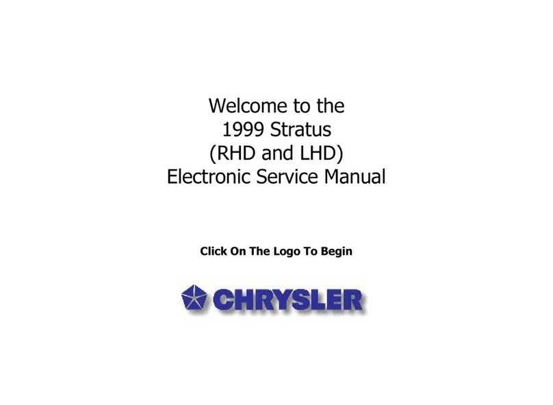 Chrysler Stratus RHD 1999 User manual