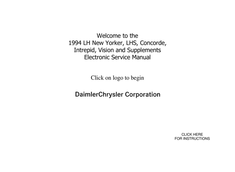 DaimlerChrysler LH New Yorker 1994 User manual