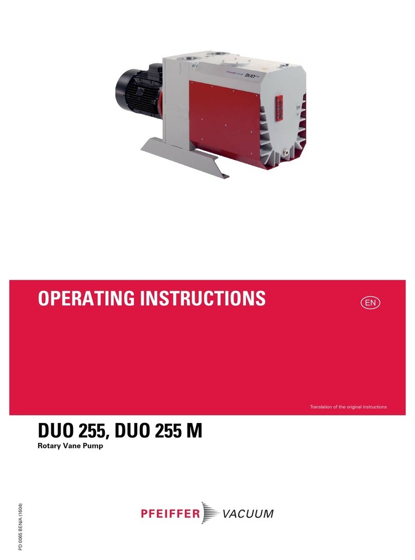 Pfeiffer Vacuum DUO 255 operating instructions Pfeiffer Vacuum DUO 255 operating instructions
