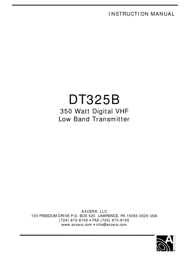 Axcera DT325B instruction manual