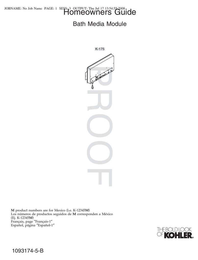 Kohler K-175 Assembly instructions Kohler K-175 Assembly instructions