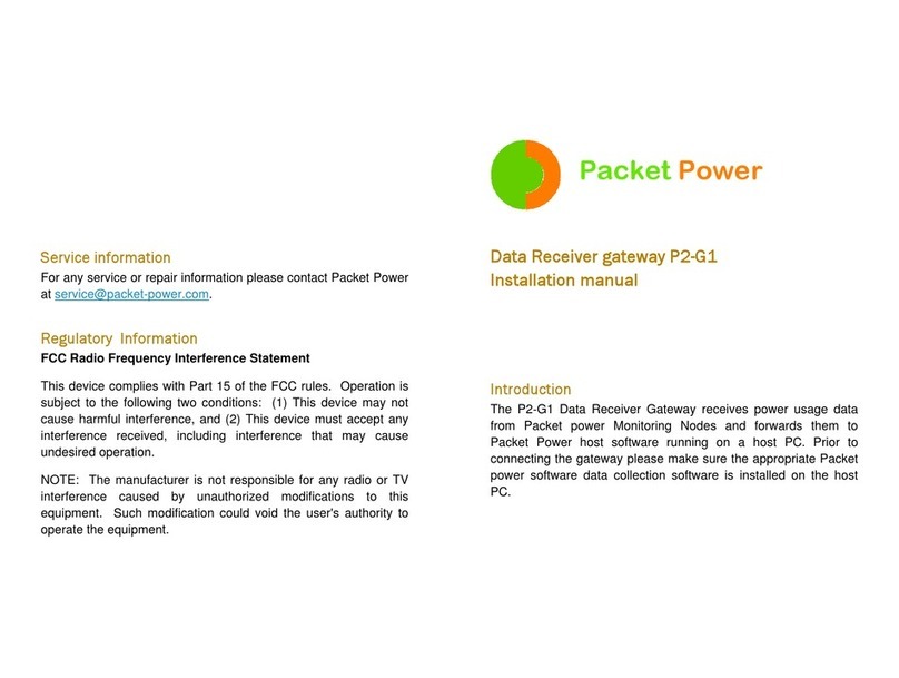Packet Power P2-G1 installation manual