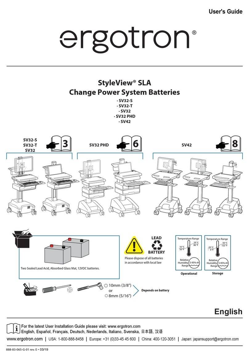 Ergotron StyleView SV32-S User manual Ergotron StyleView SV32-S User manual